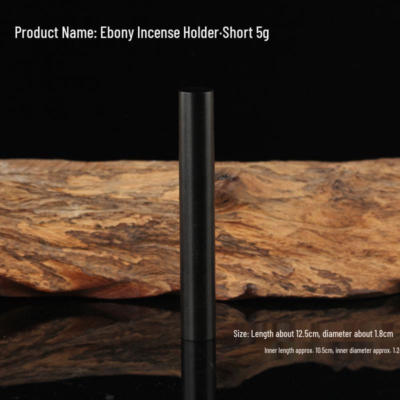 Ebony Carved Wood Incense Holder: Agarwood Stick & Sandalwood Coil Box