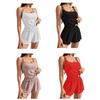 Eyelet Cami Pajama Sets for Women Camisole Tank Top And Shorts 2 Piece Pjs Sets Summer Cute Sleepwear Lounge Set