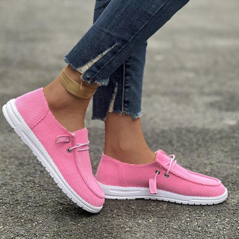 Spring and Autumn New European and American Flat Footed Low Top Le Fu Shoes Women's Single Shoes