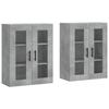 VidaXL Wall Cabinets 2 Pcs Concrete Grey Engineered Wood 3197965