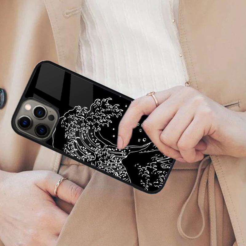 Ukiyo-e Japanese Wave Magnetic Phone Case For APPLE iPhone 17 Air 16 14 13 12 Pro Max 15 Plus Wireless Charge With MagSafe Cover