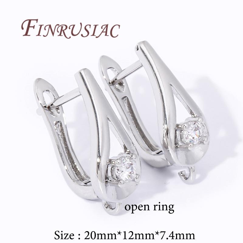 Multi Styles 18K Gold Plated Earwires Fasteners Earring Hooks Clasps Accessories For DIY Women's Anti-Allergy Earrings Making