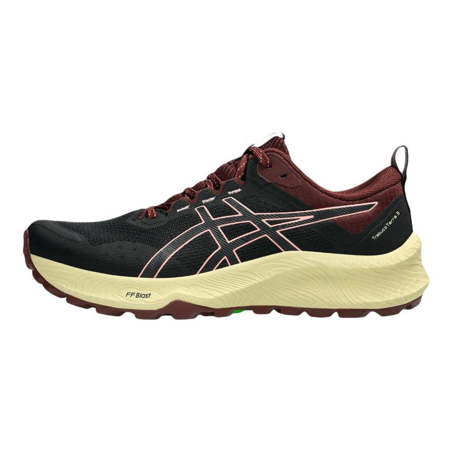 Asics Trabuco Terra 3 Comfortable Versatile Mesh Breathable Supportive Rebound Running Shoes Women sneaker Black 1012B925-001