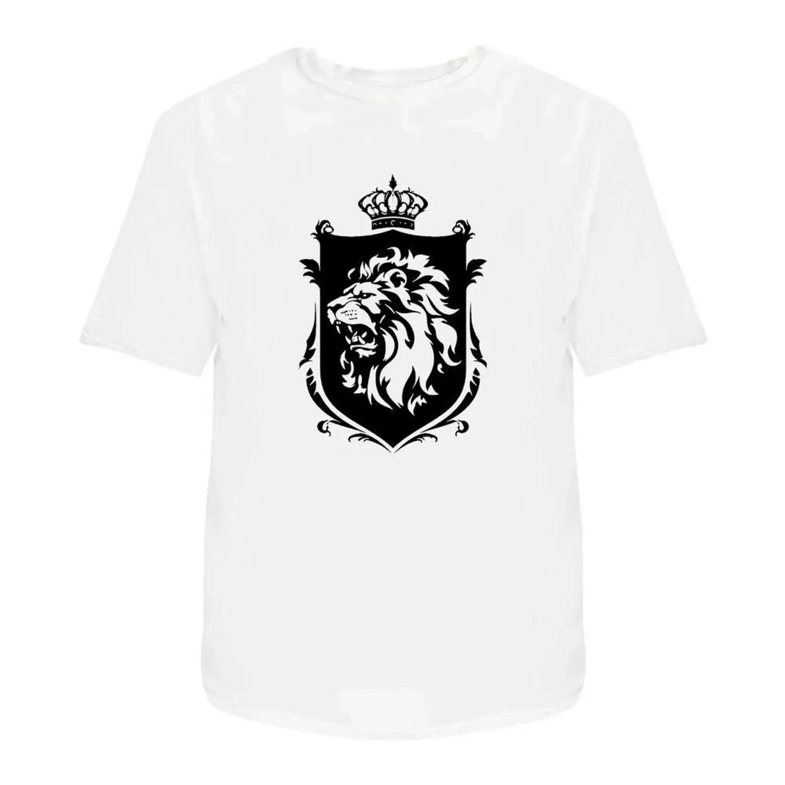 

Lion and Crown Coat of Arms T Shirt 100 Cotton S XXL TA053503 vintage Washed Top For Everyday Wear Breathable Stylish Casual S разноцветный