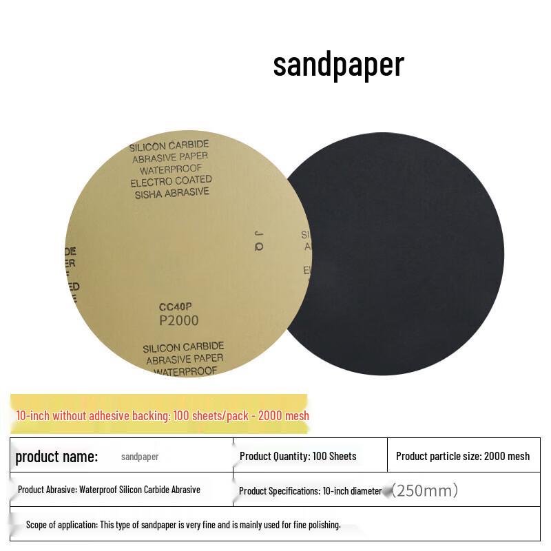

Adhesive-Backed Metallographic Polishing Sandpaper