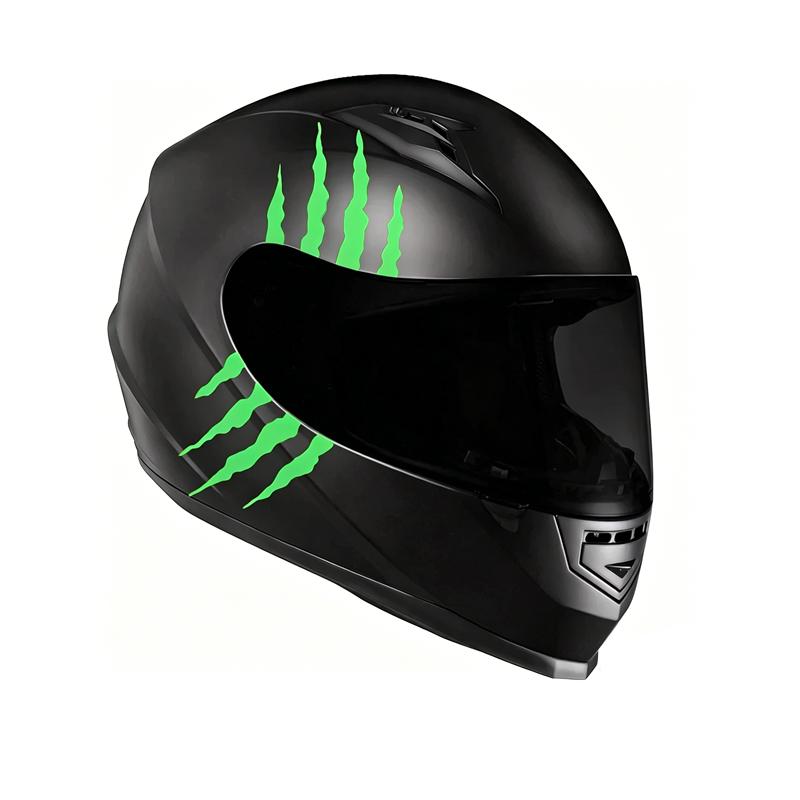 Personalisierte Monster Geisterkralle Motorradaufkleber Wasserdicht Motorrad Frontverkleidung Rennhelm Dekorative Vinyl-Aufkleber