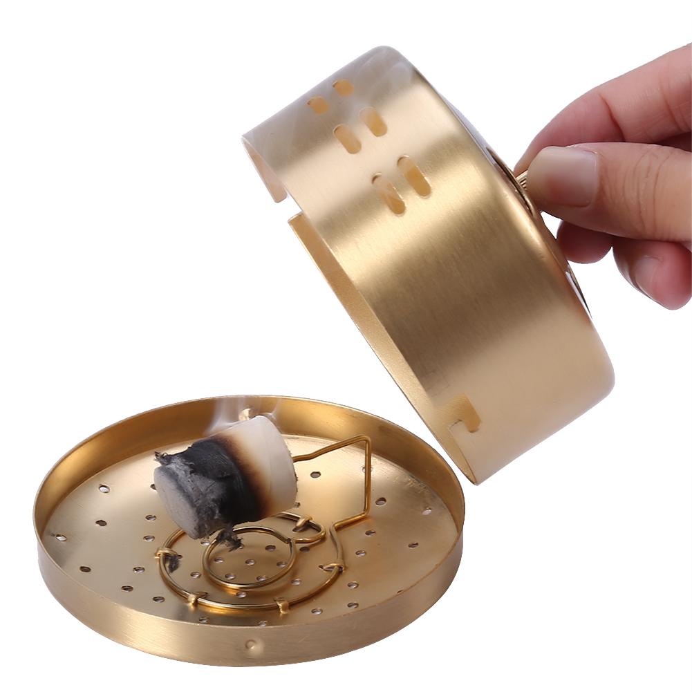 Thicken Copper Acupuncture Moxa Box Temperature Control Moxibustion Burner Tank Health Care