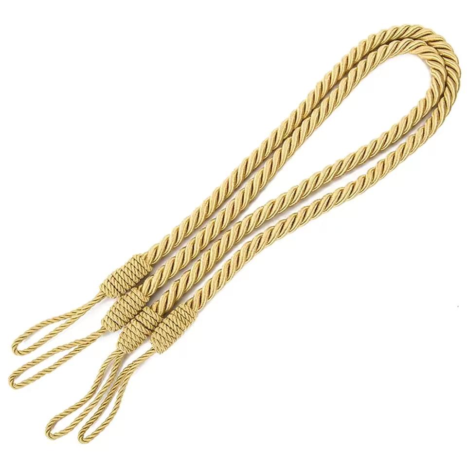 1set Handmade Weave Curtain Tieback Curtain Holder Clip Buckle Rope Home Decorative Room Accessories Curtain Tie Backs