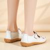 Women's Leather Sandals Summer Essentials Mary Jane Beach Flat Shoes Casual Soft Roman Sandals for Girl Plus Size