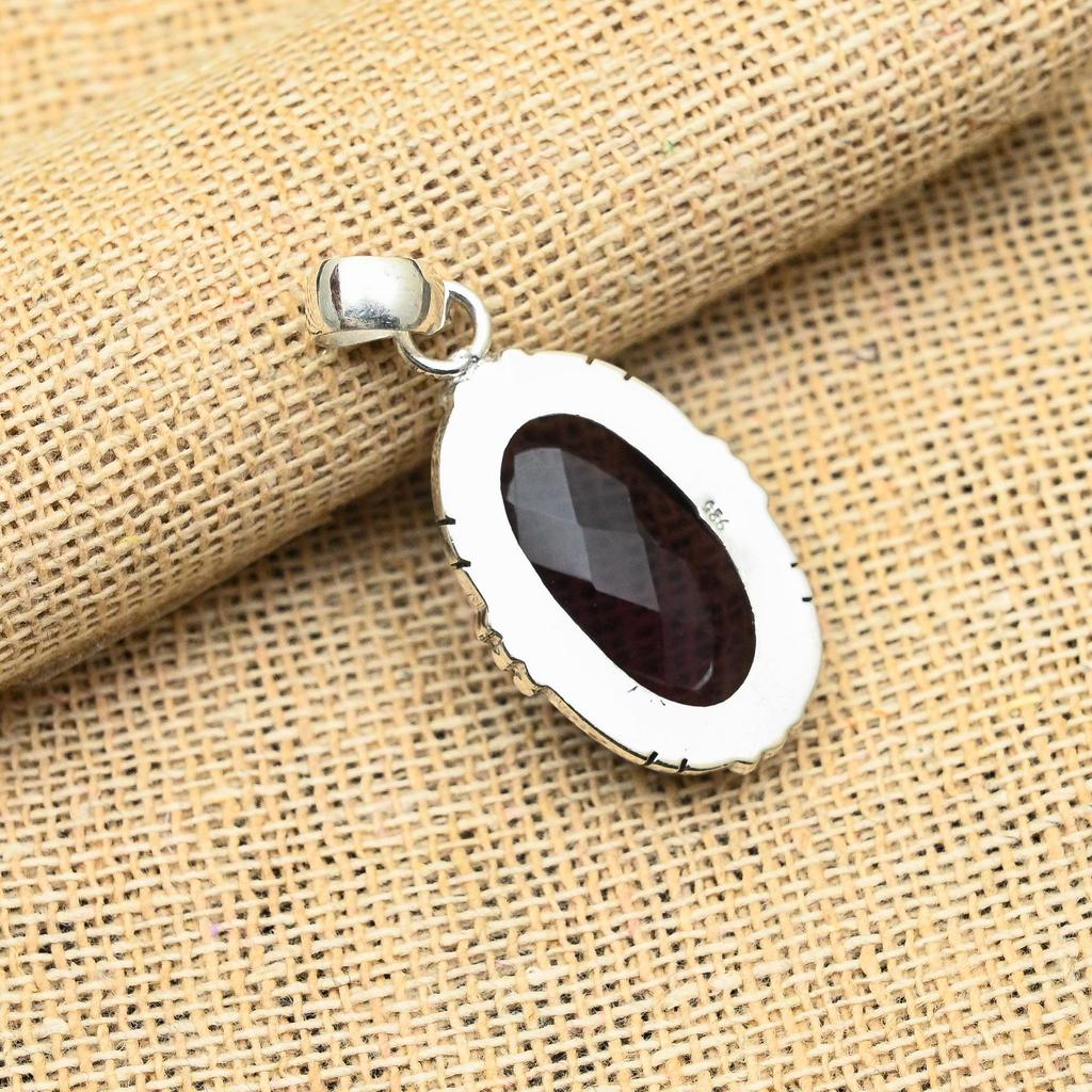 Fantastischer Amethyst Edelstein Handgefertigter Schmuck 925 Sterling Silber Schöner Anhänger