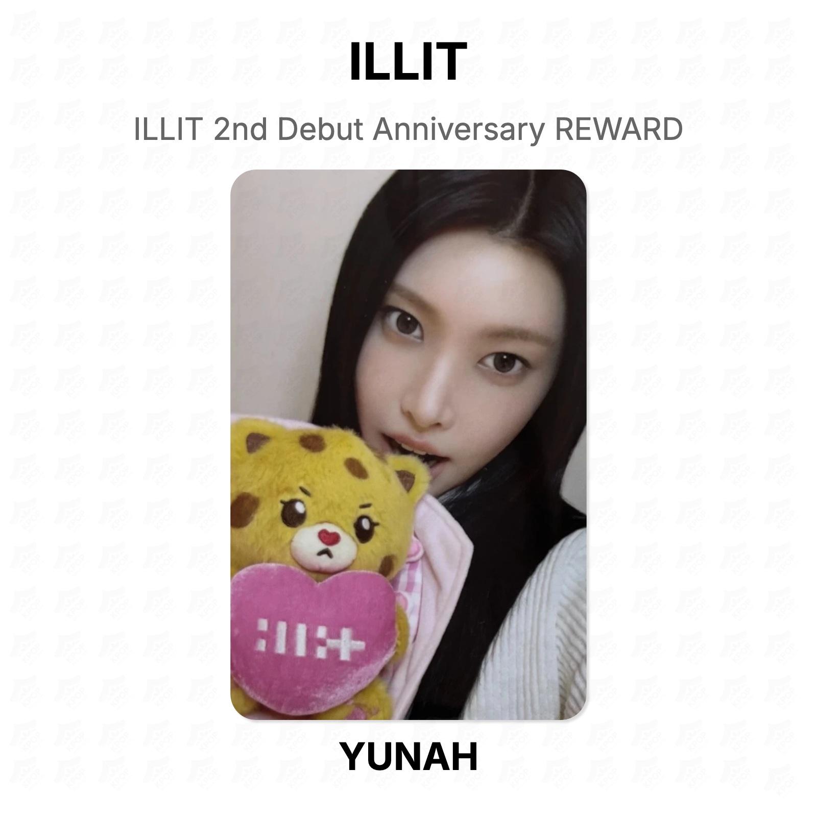 ILLIT 2nd Debut Anniversary REWARD Official Photocard YUNAH
