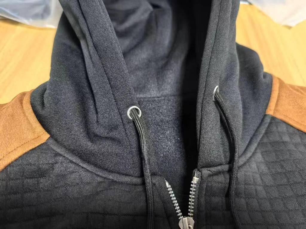 Men's Warm Double-Layer Zipper Hoodie - Casual Autumn/Winter Long-Sleeve Sweatshirt