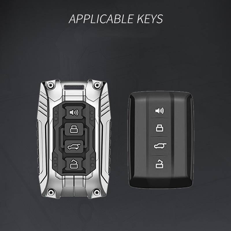 Zinc Alloy Car Key Case For Great Wall Gwm Wey Tank 300 500 Tank300 Tank500 Remote Cover Bag Shell Keychain Holder Accessories