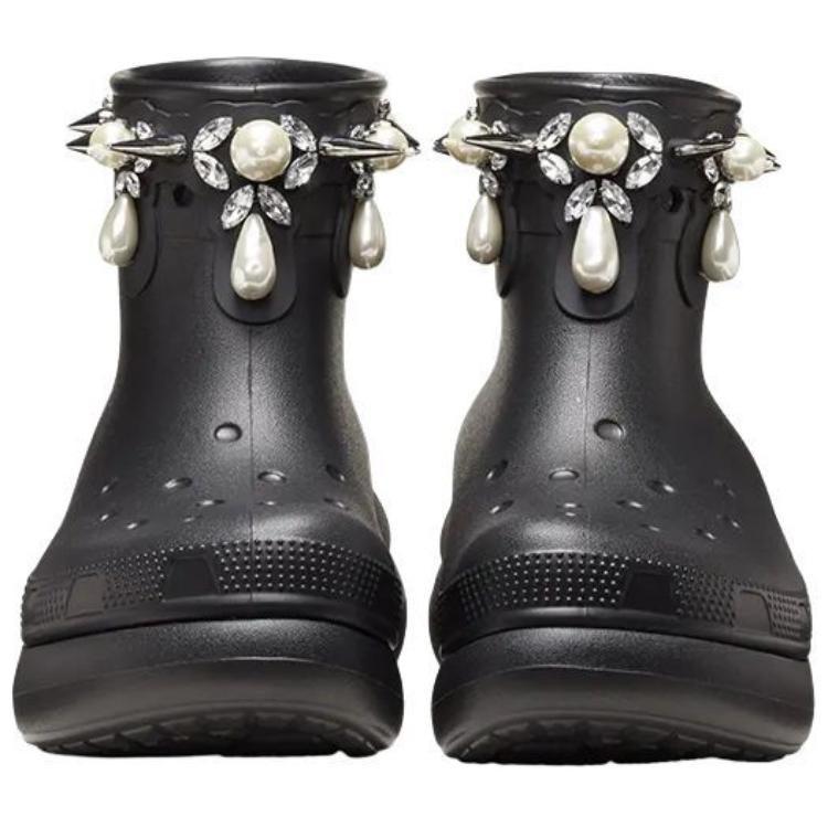 Crocs Classic Crush Boot Simone Rocha Black Women's 210143-001