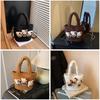 Small Hello Kitty Cartoon Shoulder Bag For Women With Nylon Construction And Casual Style
