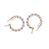 Elegant Pearl Coil Earrings - High-End, Versatile, Geometric Design for Luxurious Style