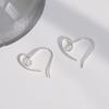 Twisted Heart-Shaped Earrings - Trendy Big Statement for Women