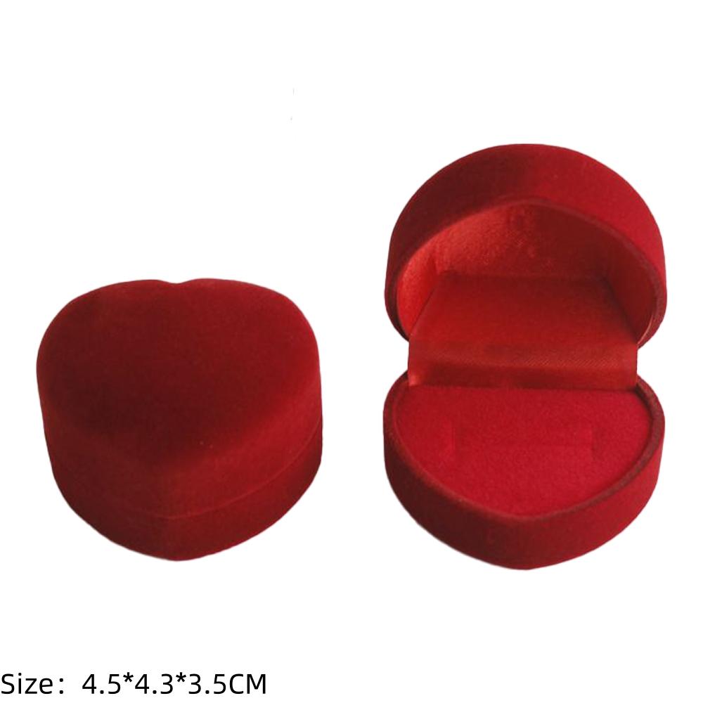 Square Engagement Velvet Earring Ring Packaging Box Jewelry Organizer Valentine Day Gift Case Ring Display Storage Wholesale