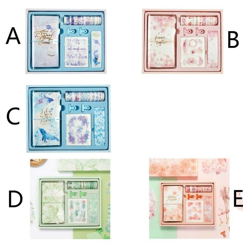 DIY Washi Tape Büroklammern Aufkleber Geschenkbox Journal Traveler Notizbuch Handbuch Set Persönlicher Tagebuchplaner Zubehör für Mädchen
