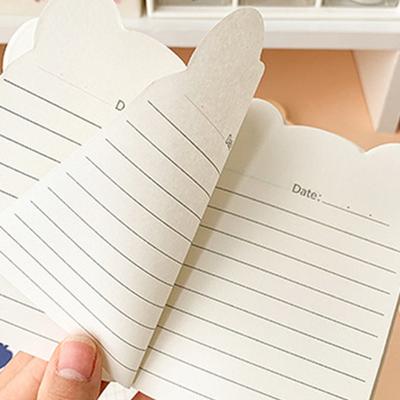 10 unidades/pacote Cadernos de Prêmios Kawaii Diário de Caderno Orelha de Urso Mini Caderno Pequeno Fofo Desenho Animado Caderno Material de Escritório
