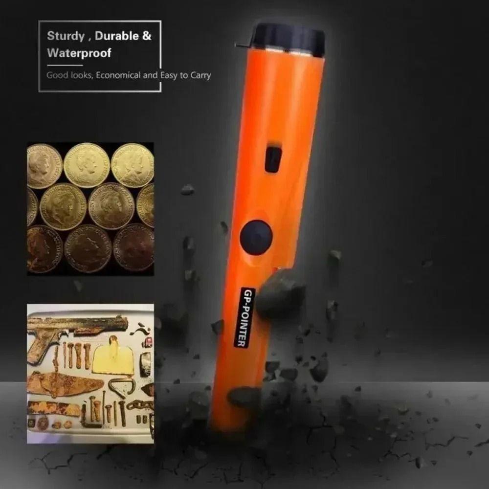 With LED Lights Metal Detector 360° Scan Metal Gold Tester Handheld GP-Pointer  Coin Gold