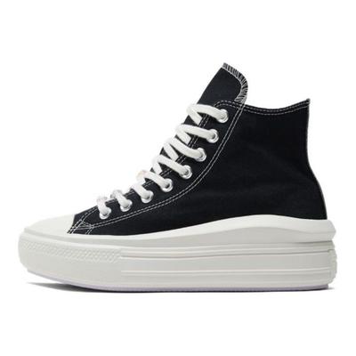 Chuck Taylor All Star Move Platform High DIY Beads Women Sneakers Black Egret Vapor-Violet A06097C