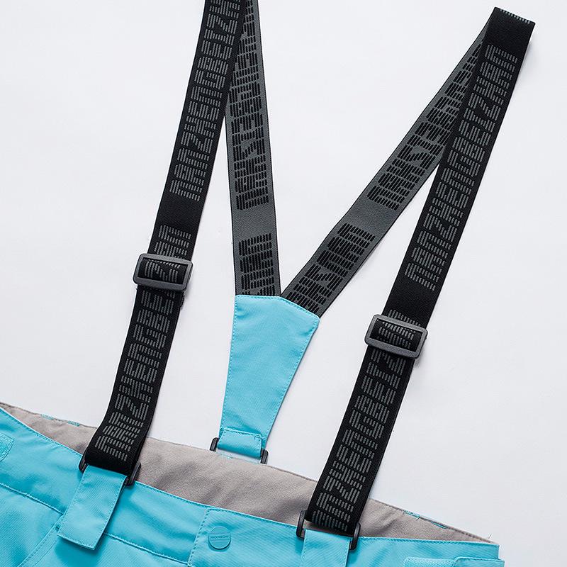 Unisex Waterproof Windproof Breathable Ski Pants - Heat-Sealed, Warm, Double Board