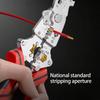 Professional 12 Function Collapsible Wire Stripping Tool With Crimping Cutting And Safety Lock Wire Crimper
