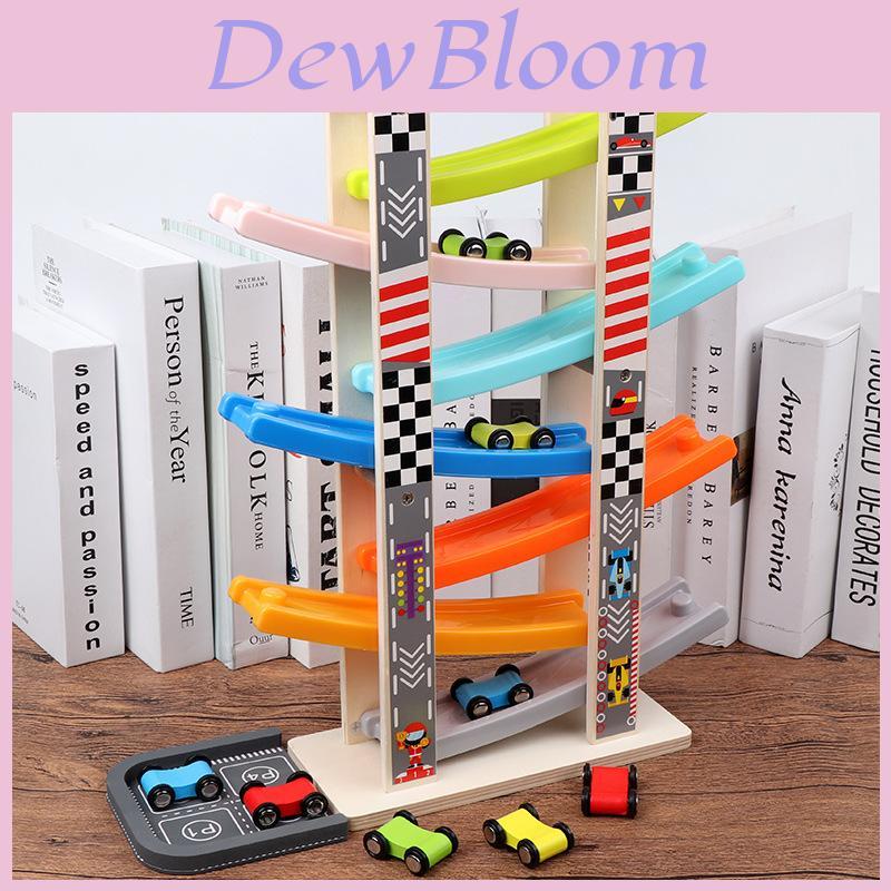 Wooden Gliding Car Toy For Kids With Inertia Track And Parentchild Interaction For Ages 1 To 4