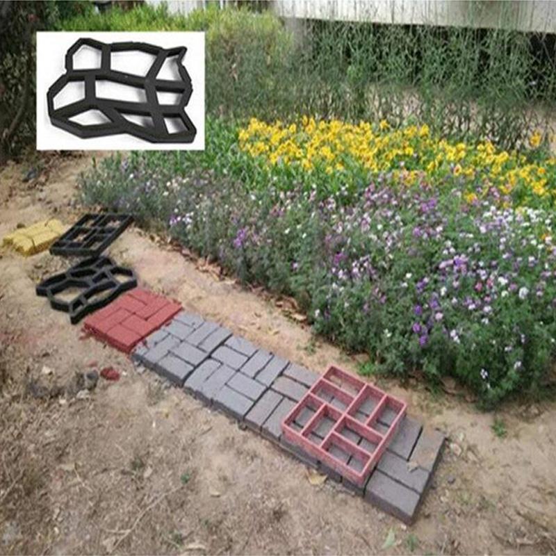 Buy 1Pc 8/9 Grids Pathmate Stone Mold Paving Concrete Stepping Stone