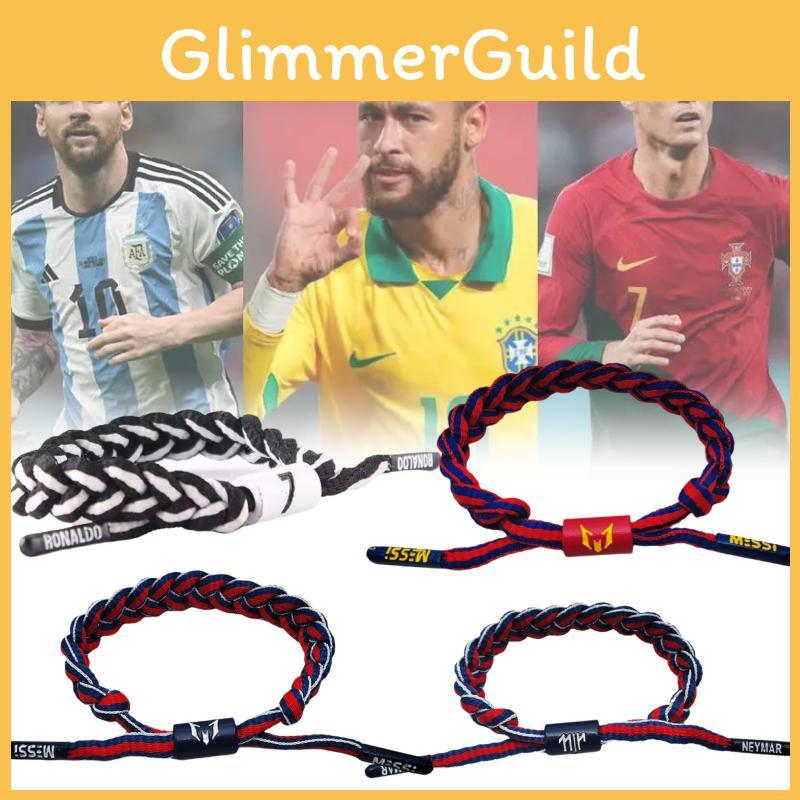 Bracelet Fabric Adjustable Messi Ronaldo Neymar Wristbands Soccer Superstar