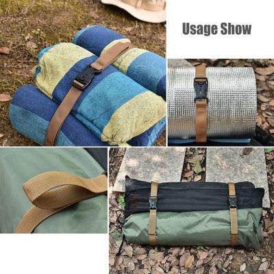 4 Packs 53X1 Inch Adjustable Utility Strap Outddor Camping Luggage Packing Straps with