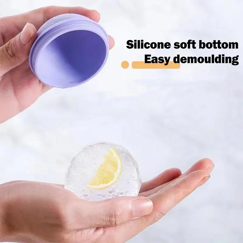 Ice Ball Maker Silicone 3D Big Large Round Sphere Hgh Ball Ice Shape Cube Mold Tray for Whiskey
