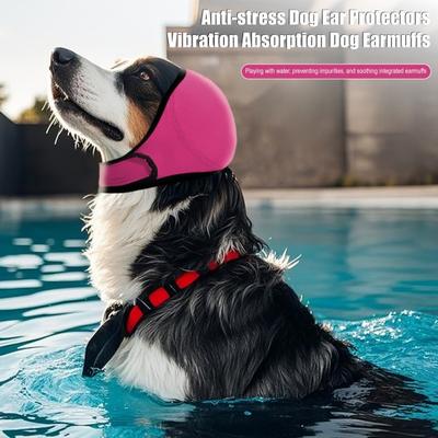 1/2 Piezas Orejeras para Perro Protección contra el Ruido Antiestrés Reducción de Sonido Protectores de Oídos Accesorios para Alivio de la Ansiedad del Perro