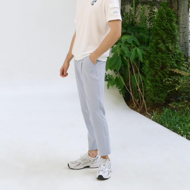 GOXO Slacks Sky Blue One Tuck