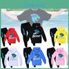 Conjunto de Sudadera con Capucha de Dibujos Animados de Mr Beast de Moda Para Niños y Niñas Cómodo y Elegante