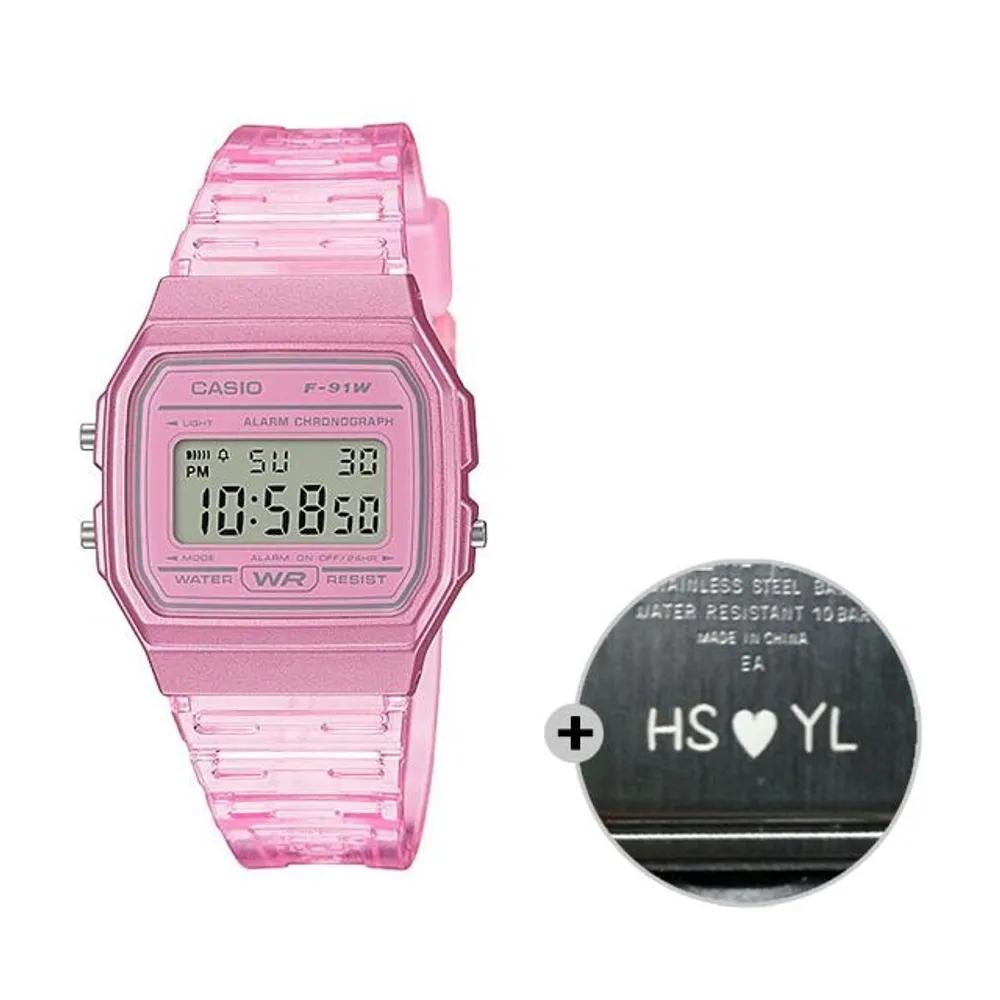 Cio Digital Watch Unisex Couple F-91WS-4D