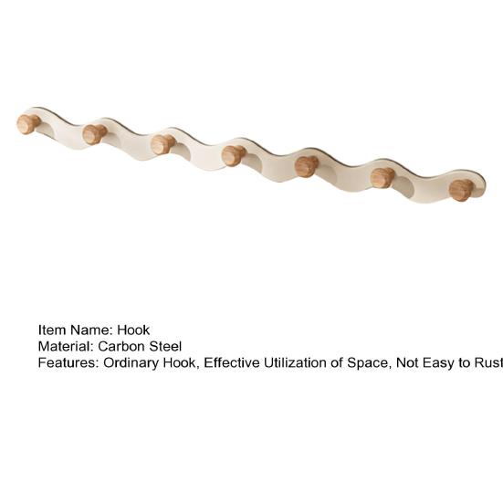 Adhesive Hooks No Drill Strong Load-Bearing Hooks Space-Saving Corrosion-Resistant Hook for Bathroom
