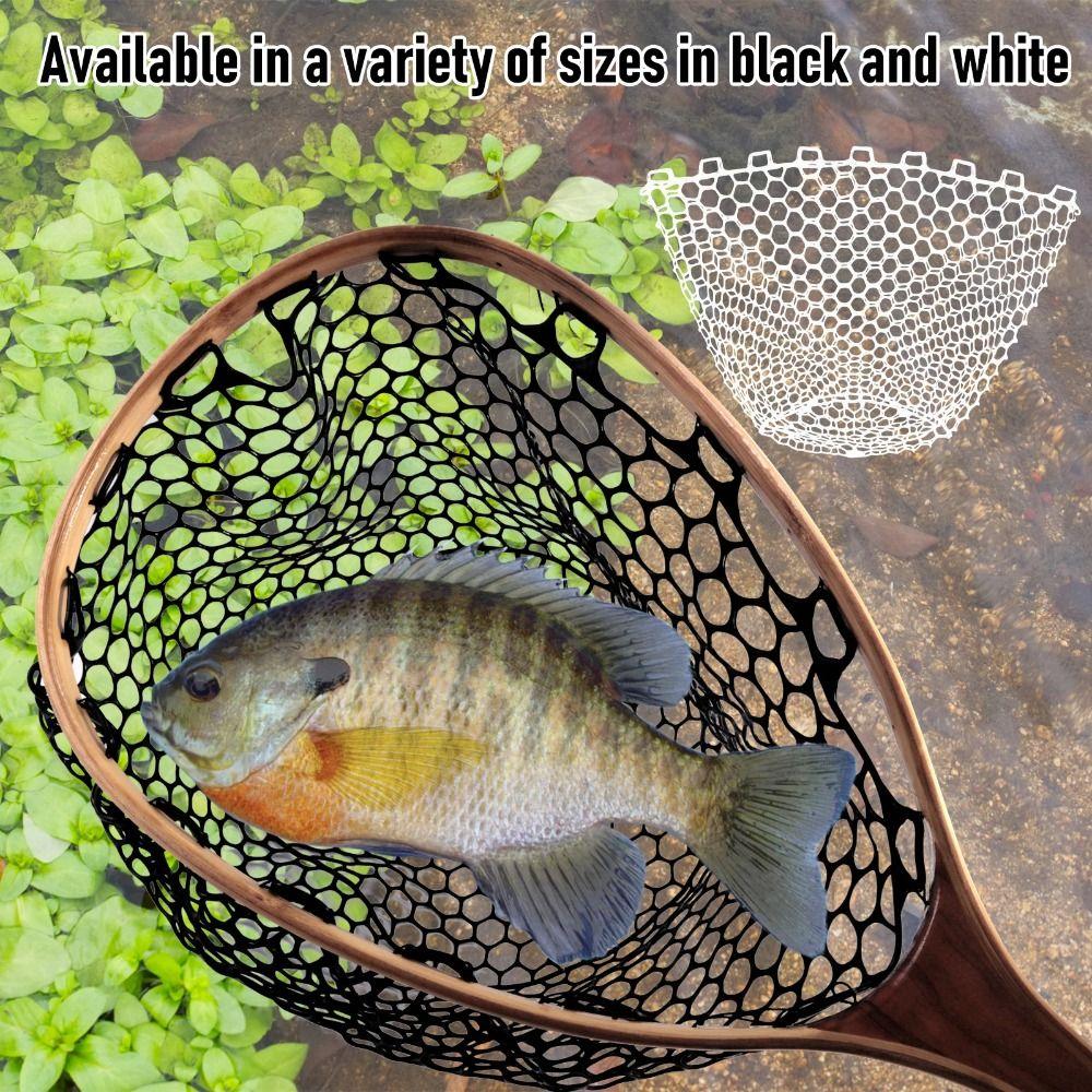 Mesh Net Mesh Fishing Net Silicone Fish Landing Net Bag Replacement Foldable Net