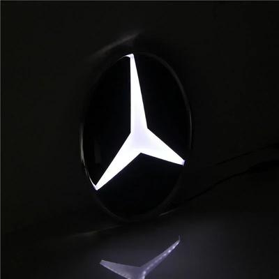 Naklejka Samochodowa Na Grill Przedni Logo Światło 3D LED Odznaka Dla Mercedes Benz W447 Klasa V VITO Emblemat Świecąca Dekoracja