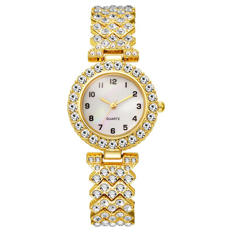 High-end lady's watch New Fashion Roman Pattern Diamond Women's Watch Quartz Women's Watch Bracelet Women's Watch