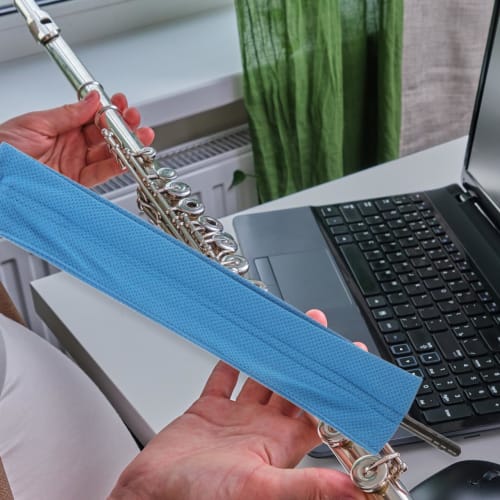 VICASKY Flute Cleaning Swab, Blue, Recorder Cleaning Stick, Care Supplies, Cleaning Tools, Wind Instrument Accessories