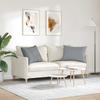 Sofa Cushions 2 Pcs Light Grey 70 X 50 Cm Fabric