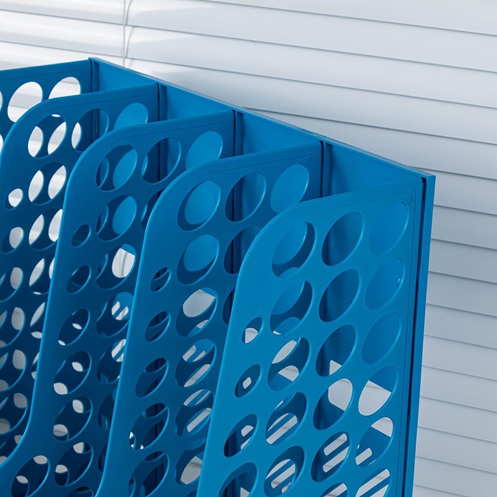 Detachable A4 Document Organizer - Desktop Bookshelf & File Holder, Durable PP Material, Office Supplies Storage Rack