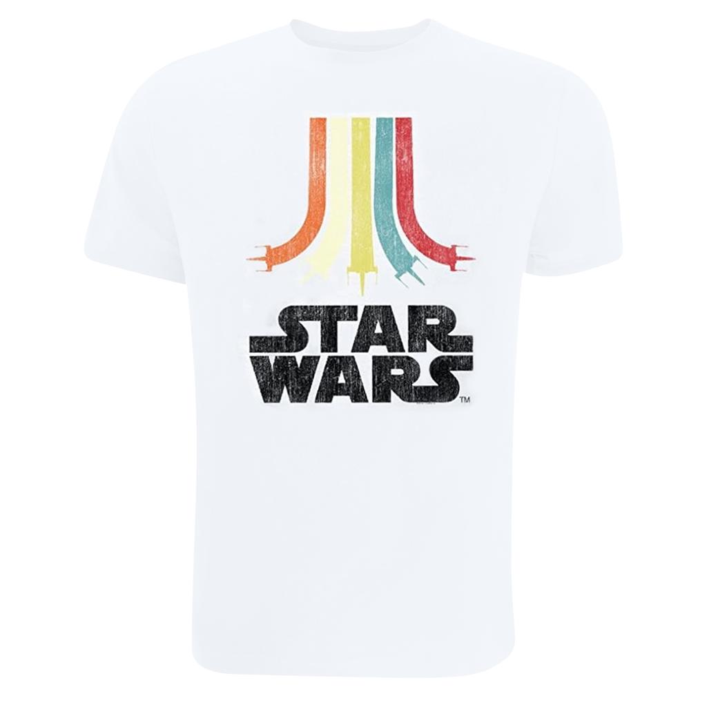 STAR WARS Girls Rainbow Cotton T-Shirt