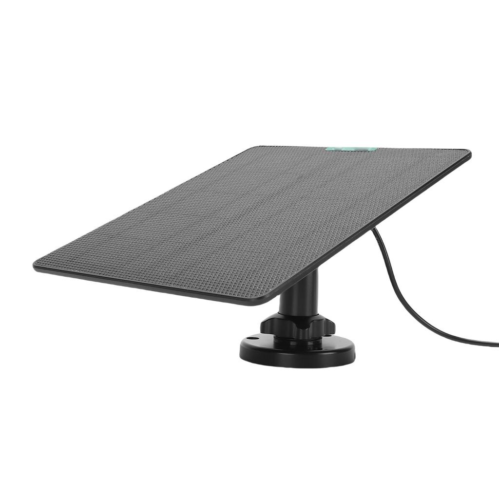 Solar Panel Charger 10W ETFE and Monocrystalline Silicon High Temperature Proof DC3.5 Interface Camera Doorbell Solar