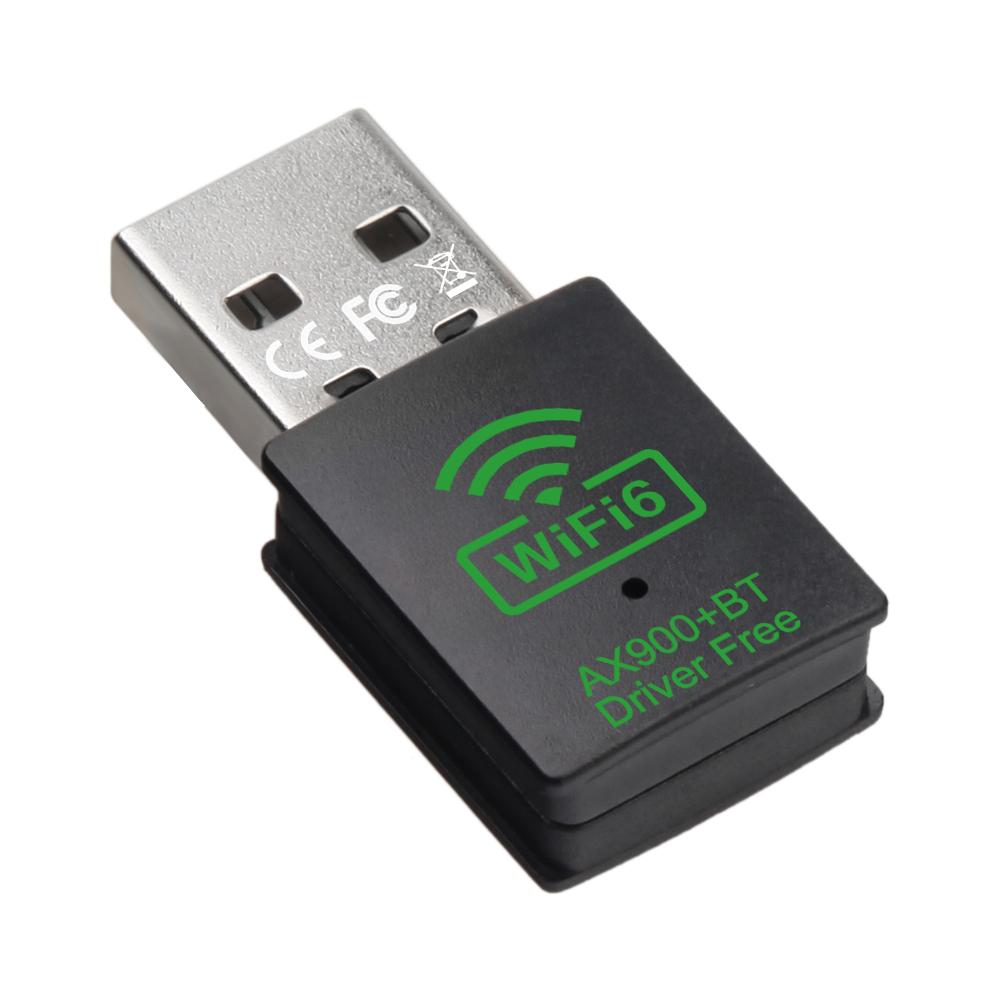900Mbps USB WiFi 6 Adapter Bluetooth 5.4 Adapter Wireless Network Card 2.4G&5GHz Dual Band WiFi LAN Receiver For Win 10 11 Driver Free