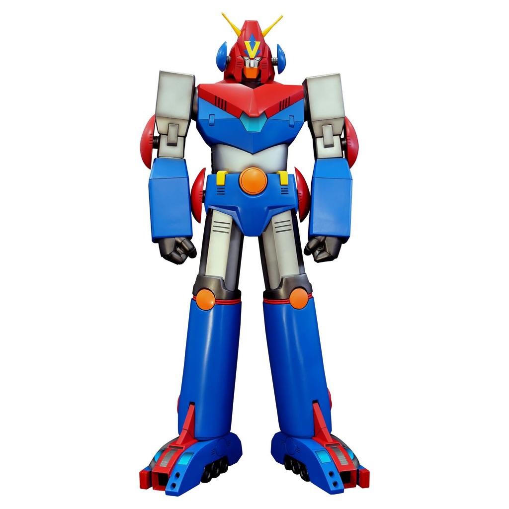 Chodenji Robo Combattler V Kit Mega Vinyle Souple Édition Réédition Environ 50 cm de Haut Vinyle Souple Kit d'Assemblage Non Peint Non Échelle