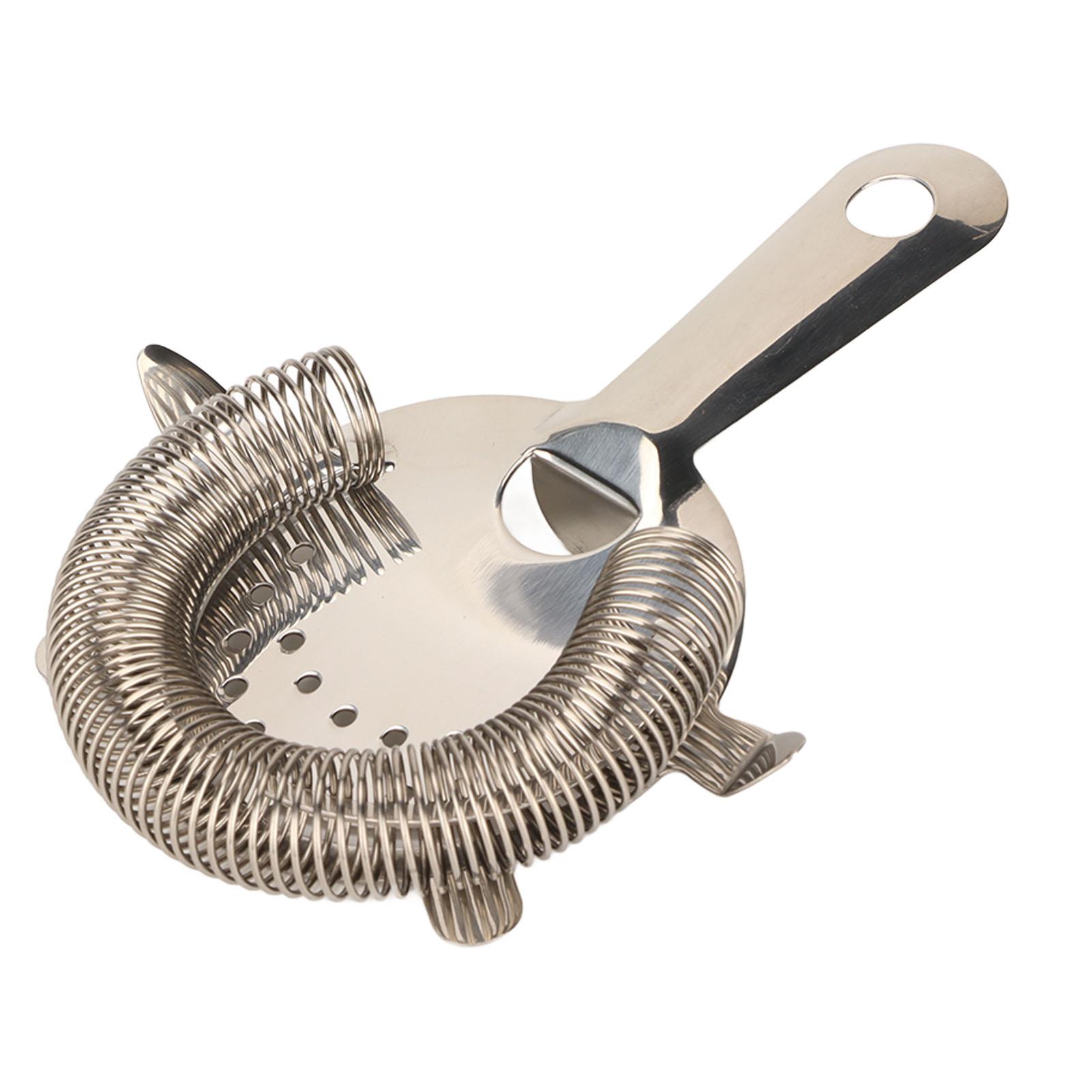 

Stainless Steel Bar Strainer Multifunctional Cocktail Strainer Kitchen Household Wine Filter Colander
