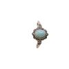 S925 Silver Vintage Ring with Natural Turquoise Cabochon - Elegant, Timeless Women's Jewelry for Everyday Wear
